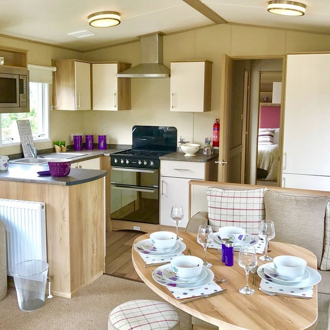 
                The inside of one of our preloved static caravans.
                