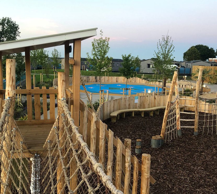 Our play area at Mill Rythe Holiday Park, Hampshire.
