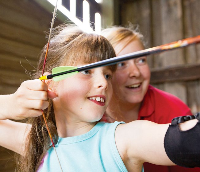 An image of our awesome on-site activity, Target Archery.