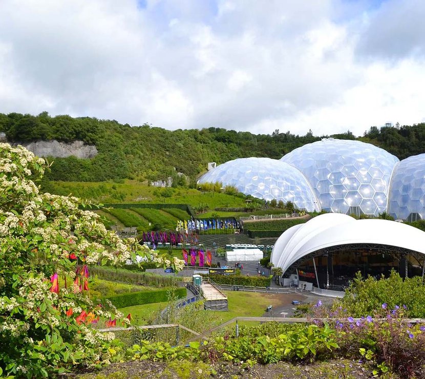 The local and well known Eden Project in Cornwall, a perfect place to visit on your Cornwall trip.