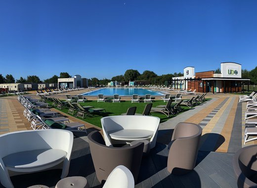 The Lakeside Lido at our leafy lakeside paradise, Tattershall Lakes.
