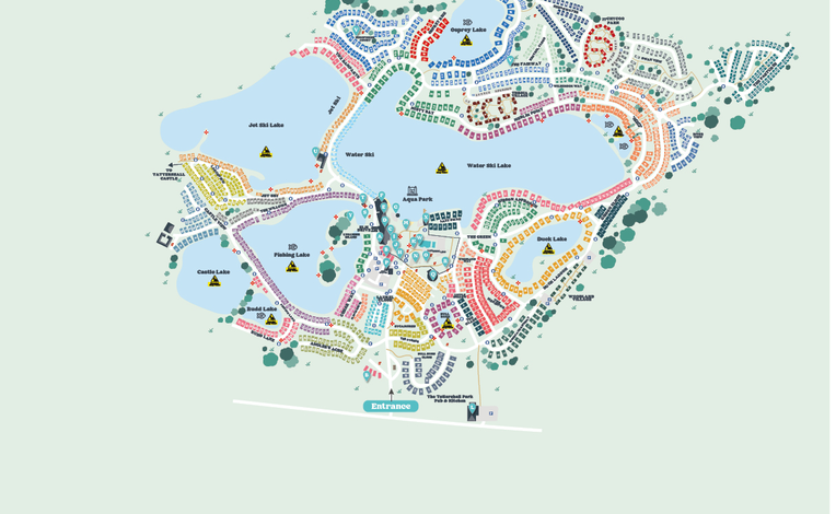 Tattershall Lakes map