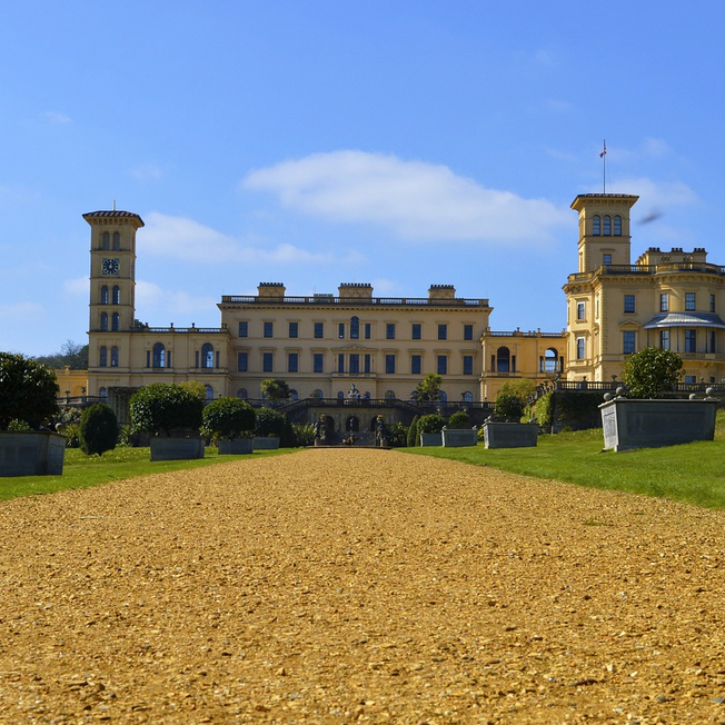 
                An image of Osbourne House in the Isle of Wight on a summers day.
                