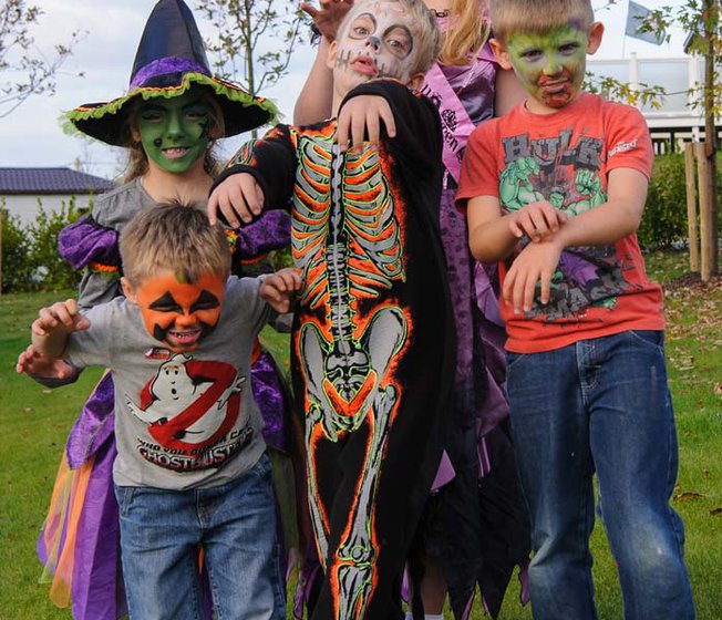 Children in costume for our Halloween activities.