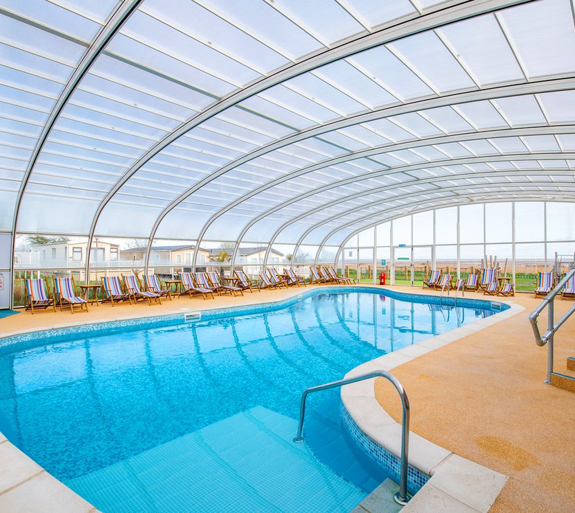 The indoor swimming pool at our Essex holiday park, Mersea Island.