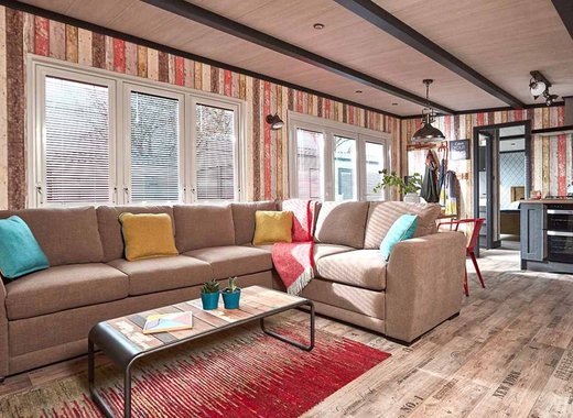The living area of one of our exclusive accommodations, The TriBeCa. Book your holiday now!