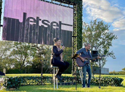 Our JetSet entertainment team singing at our Mill Rythe Holiday Park, Hampshire.