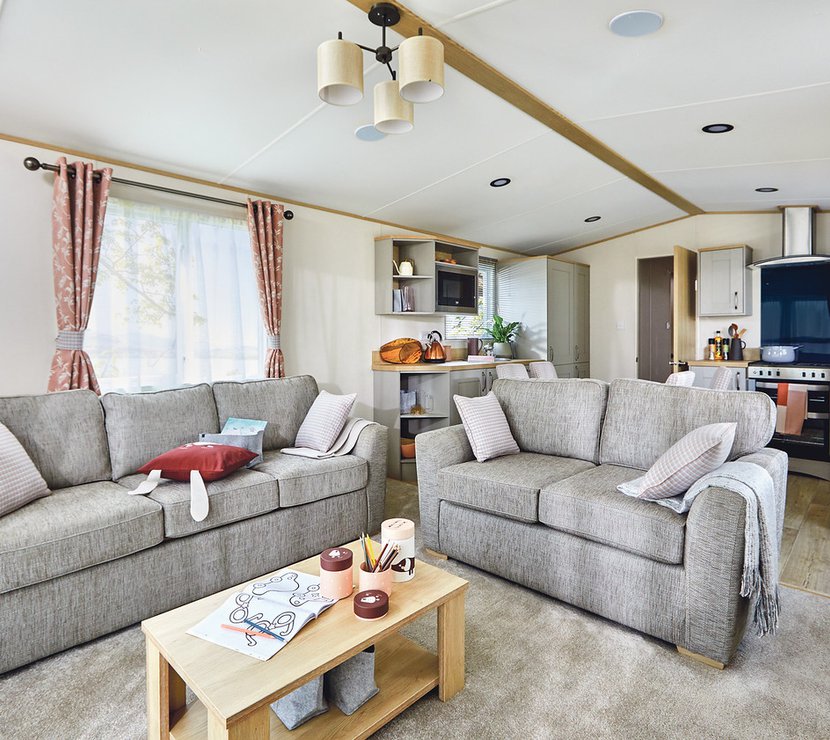 The interior of one of our bright and spacious holiday homes.