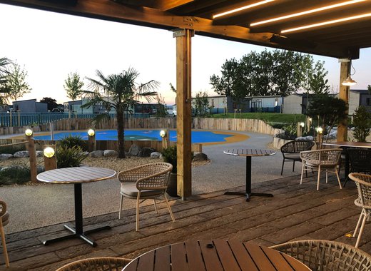 Exterior of our Green Room entertainment venue at Mill Rythe Holiday Park, Hampshire.