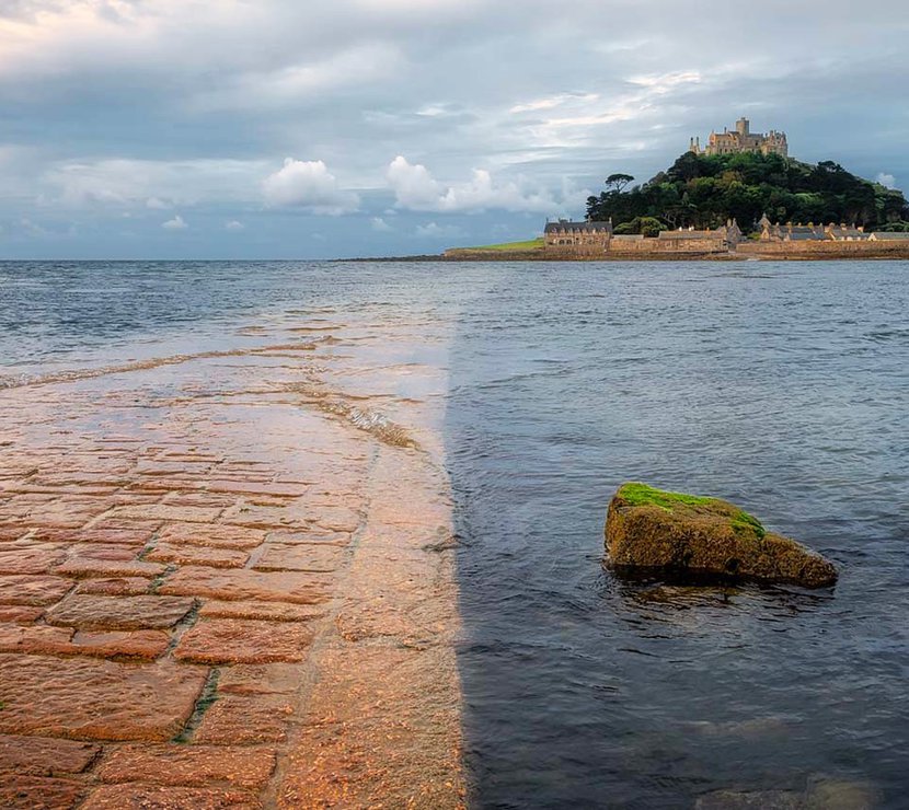 A view of St Michael's Mount in Cornwall.