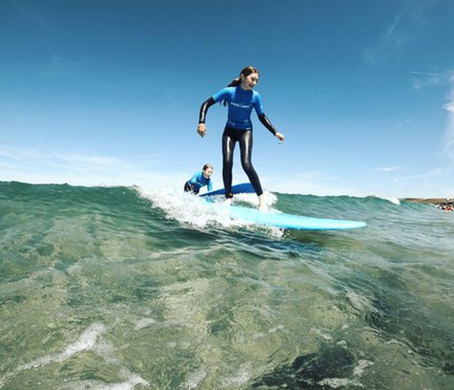 Cornwall surfing image