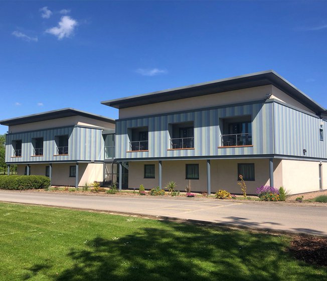 Exterior of our Boston West Hotel in the sunshine, Lincolnshire.